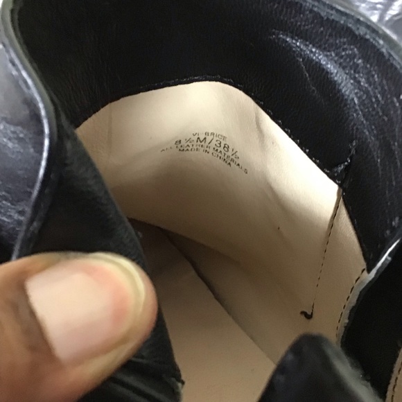 Vero Cuoio Signature black leather ankle bootie Women’s Size 8.5 - Picture 9 of 10